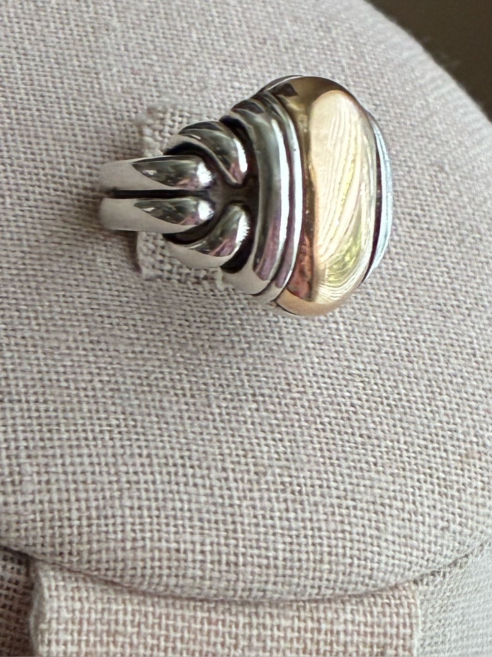James Avery two-toned Knotted Dome Ring
